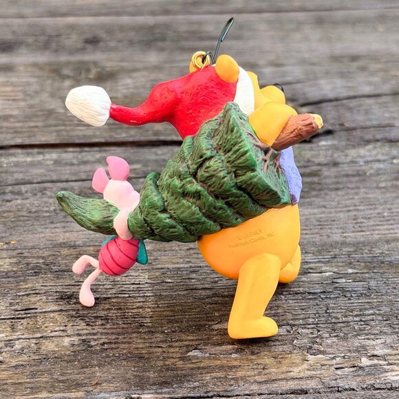 Vintage Lot Of 5 Winnie The Pooh Christmas Ornaments Hallmark and Disney Light - Picture 8 of 15